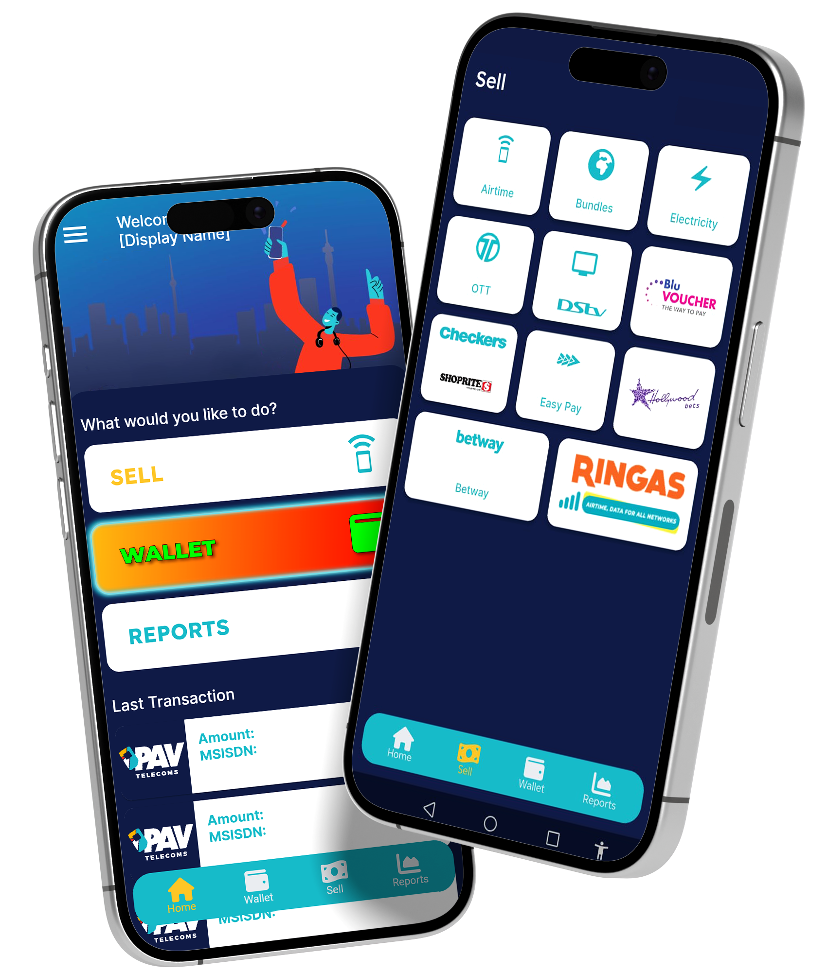 Airtime app screens
